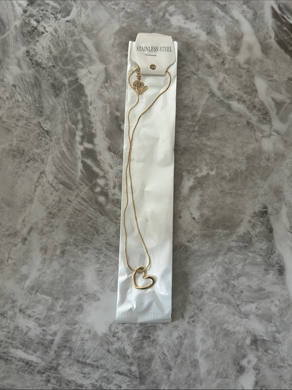 Gold Heart Pendant Necklace